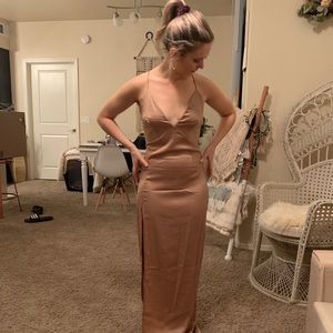 Satin nasty gal dress